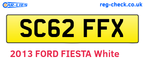 SC62FFX are the vehicle registration plates.