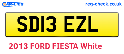 SD13EZL are the vehicle registration plates.