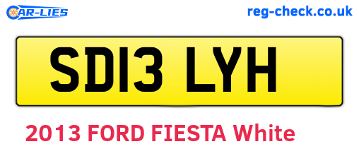SD13LYH are the vehicle registration plates.