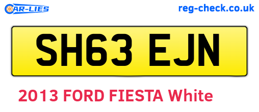SH63EJN are the vehicle registration plates.
