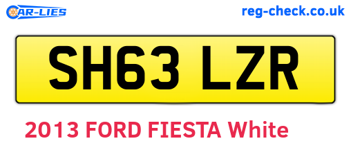 SH63LZR are the vehicle registration plates.