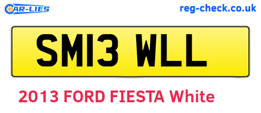SM13WLL are the vehicle registration plates.