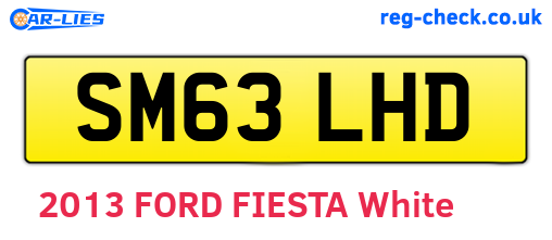 SM63LHD are the vehicle registration plates.