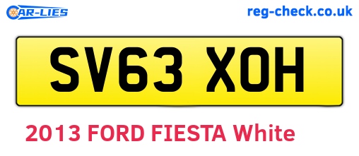 SV63XOH are the vehicle registration plates.