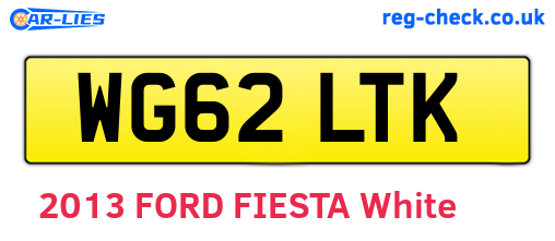WG62LTK are the vehicle registration plates.