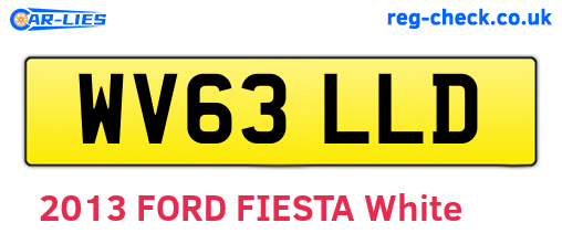 WV63LLD are the vehicle registration plates.
