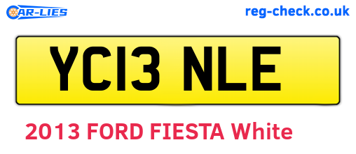 YC13NLE are the vehicle registration plates.