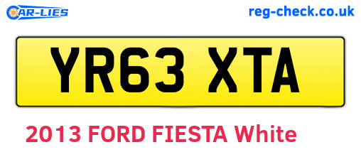 YR63XTA are the vehicle registration plates.
