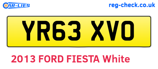 YR63XVO are the vehicle registration plates.