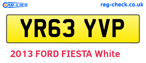 YR63YVP are the vehicle registration plates.