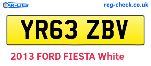 YR63ZBV are the vehicle registration plates.