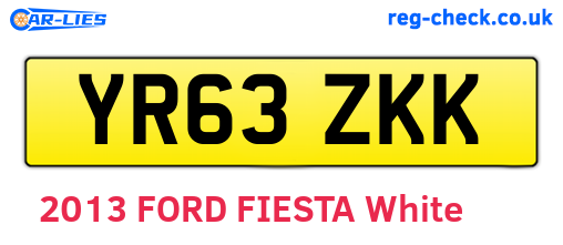 YR63ZKK are the vehicle registration plates.