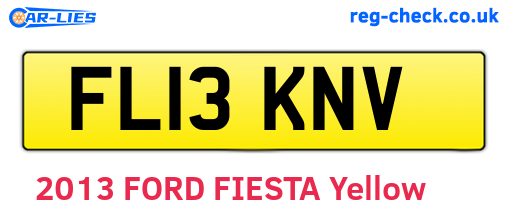 FL13KNV are the vehicle registration plates.