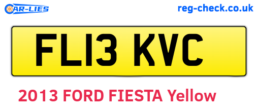 FL13KVC are the vehicle registration plates.