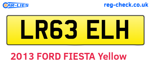 LR63ELH are the vehicle registration plates.