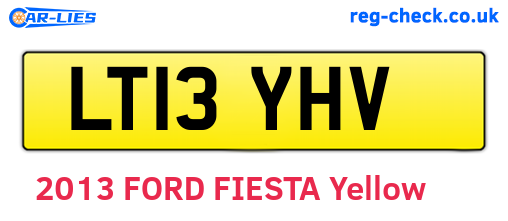 LT13YHV are the vehicle registration plates.