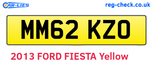 MM62KZO are the vehicle registration plates.