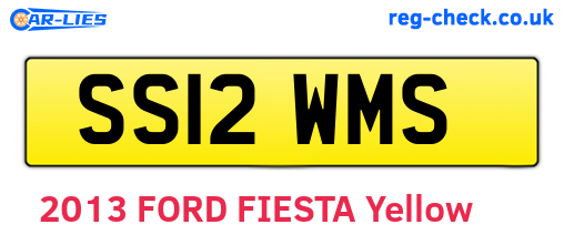 SS12WMS are the vehicle registration plates.