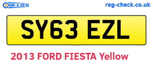 SY63EZL are the vehicle registration plates.