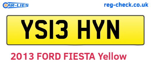 YS13HYN are the vehicle registration plates.