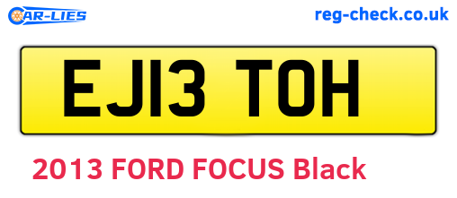 EJ13TOH are the vehicle registration plates.