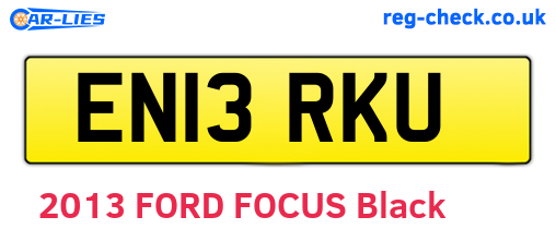 EN13RKU are the vehicle registration plates.