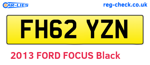 FH62YZN are the vehicle registration plates.