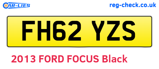 FH62YZS are the vehicle registration plates.