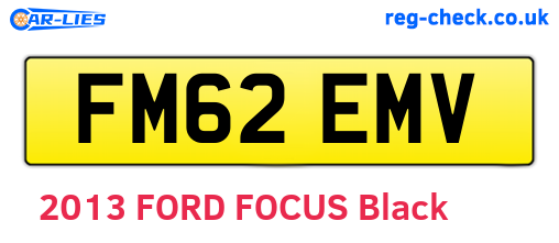 FM62EMV are the vehicle registration plates.