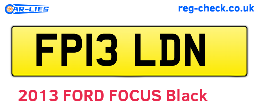 FP13LDN are the vehicle registration plates.