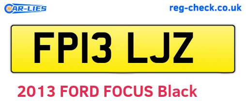 FP13LJZ are the vehicle registration plates.