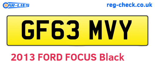 GF63MVY are the vehicle registration plates.