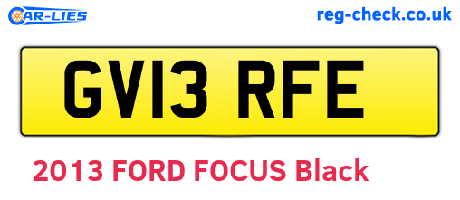 GV13RFE are the vehicle registration plates.