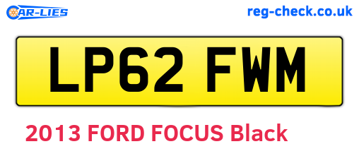 LP62FWM are the vehicle registration plates.