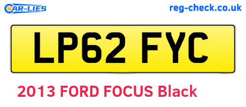 LP62FYC are the vehicle registration plates.