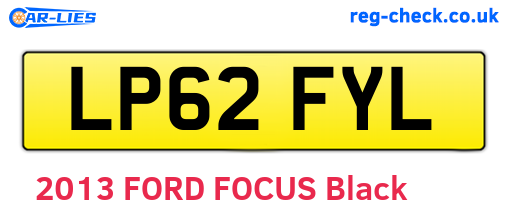 LP62FYL are the vehicle registration plates.
