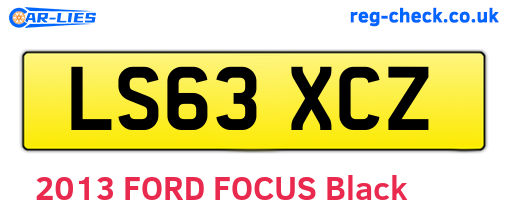 LS63XCZ are the vehicle registration plates.