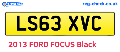 LS63XVC are the vehicle registration plates.