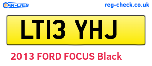 LT13YHJ are the vehicle registration plates.