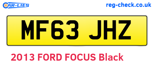 MF63JHZ are the vehicle registration plates.