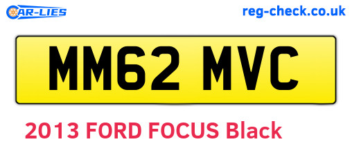 MM62MVC are the vehicle registration plates.