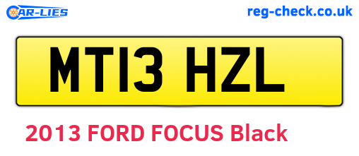 MT13HZL are the vehicle registration plates.