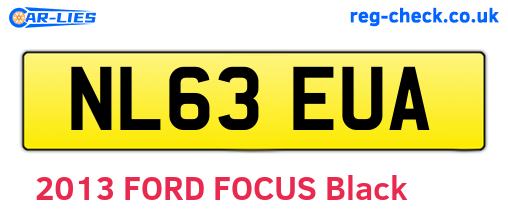 NL63EUA are the vehicle registration plates.
