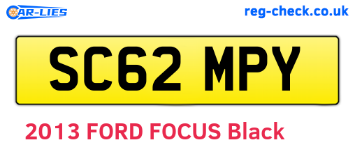 SC62MPY are the vehicle registration plates.