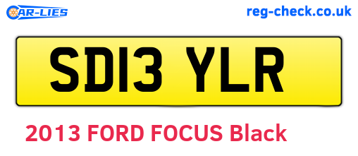 SD13YLR are the vehicle registration plates.