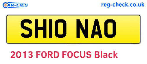 SH10NAO are the vehicle registration plates.