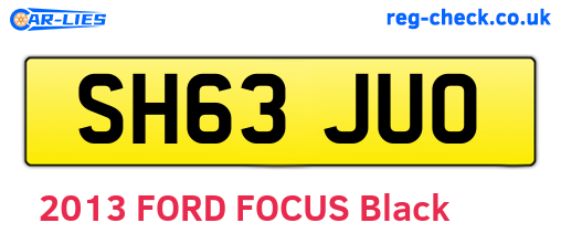 SH63JUO are the vehicle registration plates.