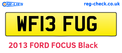 WF13FUG are the vehicle registration plates.