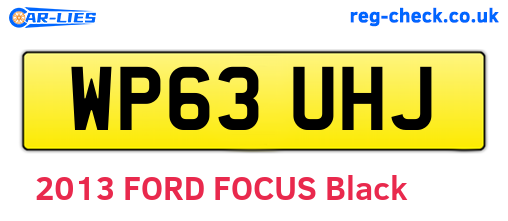 WP63UHJ are the vehicle registration plates.