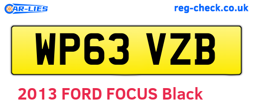 WP63VZB are the vehicle registration plates.